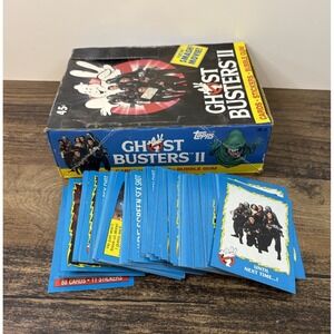 Topps GHOSTBUSTERS 2 Complete Trading Card Base Set With Box 1988